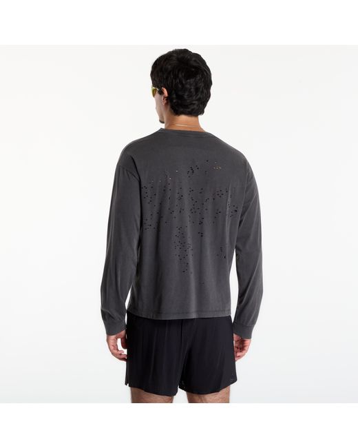 Satisfy T-Shirt Mothtech Long Tee in het Black voor heren