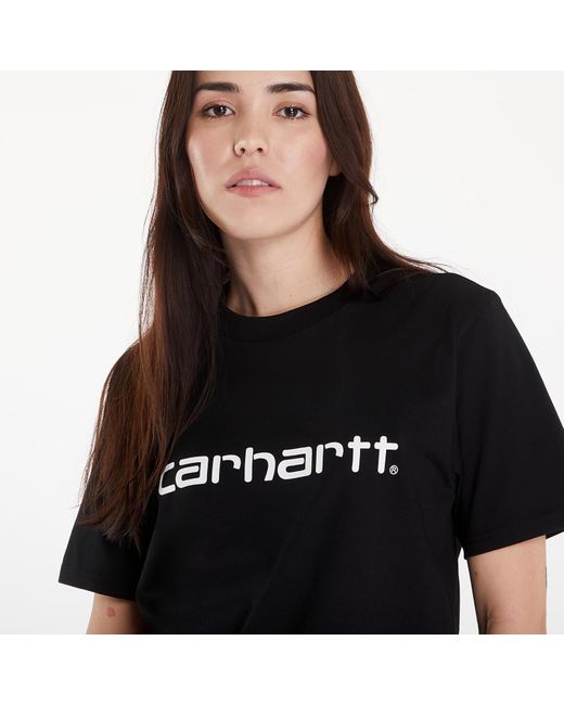 Carhartt T-shirt s/s script t-shirt black/ white xs für Herren