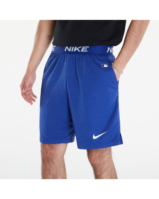 Nike Ac Df Short Knit Los Angeles Dodgers Deep Royal Blue/ Deep Royal Blue voor heren