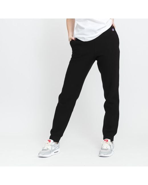 Champion Rib Cuff Pants Black | Lyst