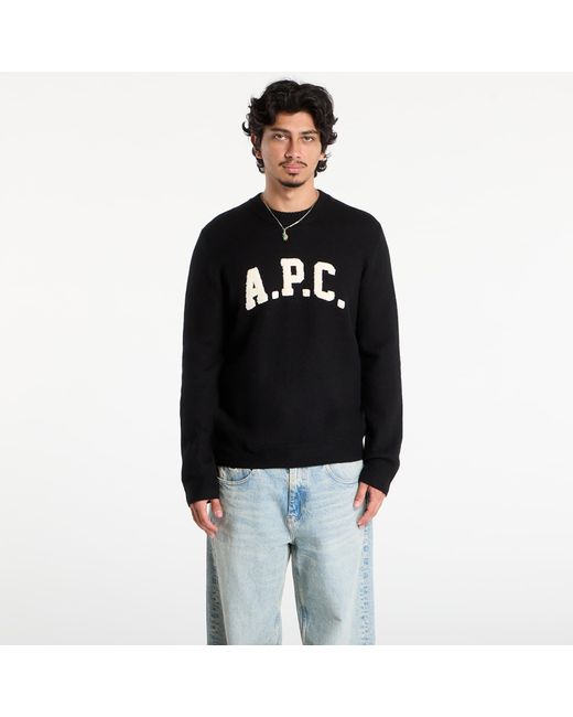 A.P.C. Black Sweater Pull Jay for men