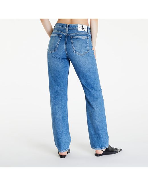 Calvin Klein Blue Jeans Low Rise Straight Jeans Denim Medium