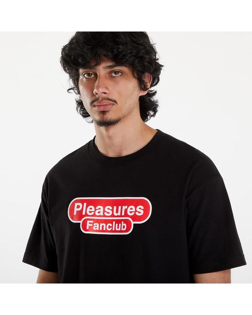 Pleasures Fanclub t-shirt in Black für Herren