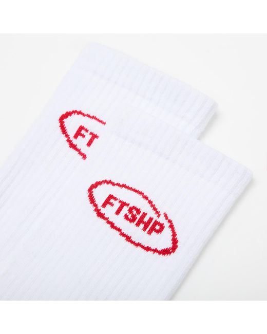 Chaussettes footshop basic crew socks 3-pack 39-42 FTSHP en coloris White