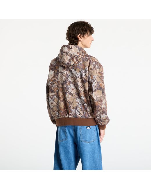 Obey Jas Obey Glen Zip Up Jacket in het Brown voor heren