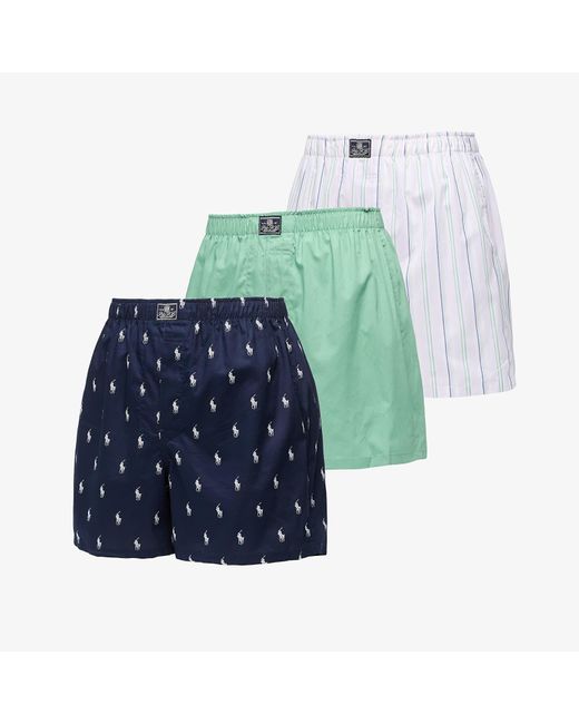 Ralph Lauren Open Boxer Brief 3-Pack in Blue für Herren