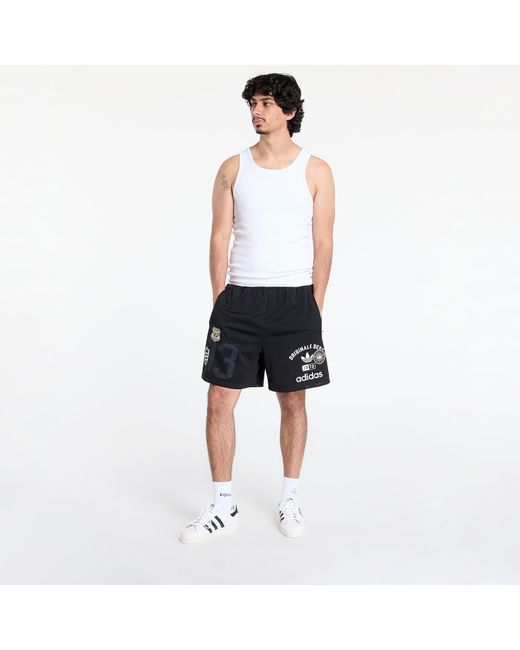 Adidas Originals Black Shorts Dept. Graphic Mesh Short for men