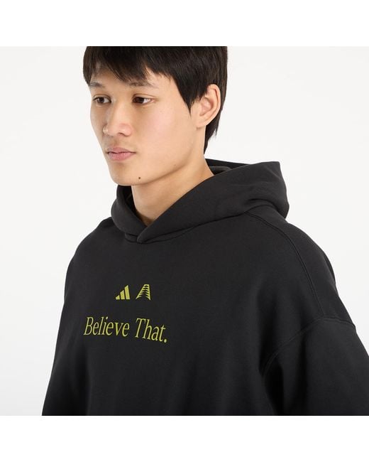 Adidas Originals Black Sweatshirt Adidas X Anthony Edwards Hoody/ Preloved Lime for men