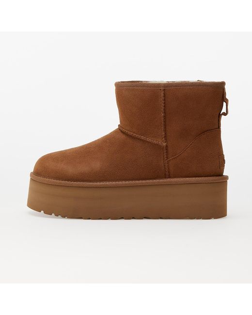 Ugg Brown W classic mini platform chestnut