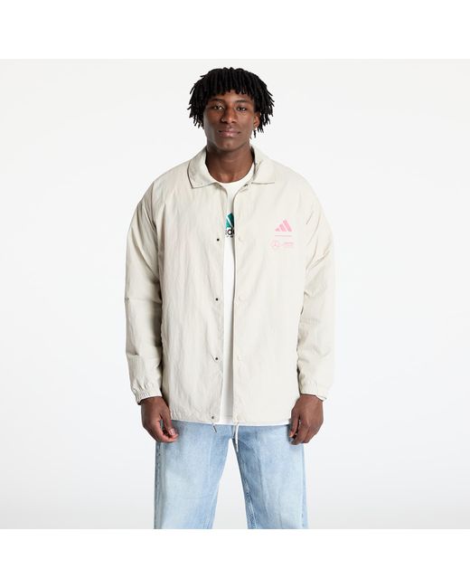 Adidas Originals Jacke Adidas X Mercedes Amg Petronas Formula One Team Summer Pack Coach Jacket in White für Herren