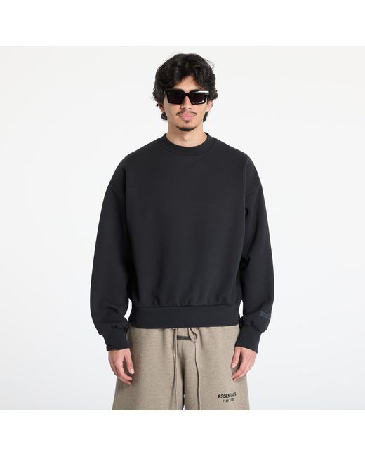 Felpa Classic Fit Fleece Crewneck di Fear Of God in Black da Uomo
