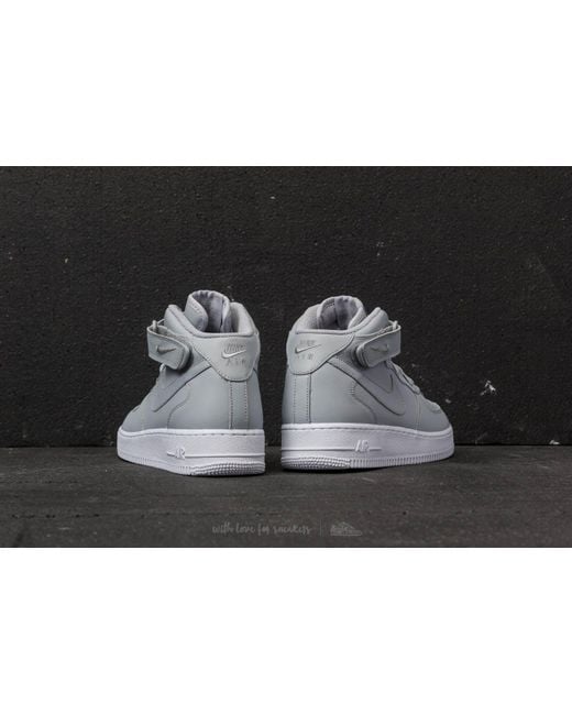 Nike Air Force 1 Mid '07 Wolf Grey/ Wolf Grey-white in Gray for Men