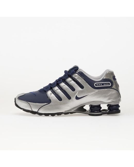 Sneakers Shox Nz Midnight/ -Metallic di Nike in Blue da Uomo