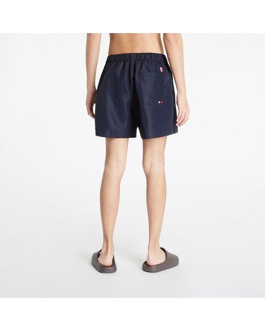 Tommy Hilfiger Blue Mid Length Signature Logo Swim Shorts Black for men