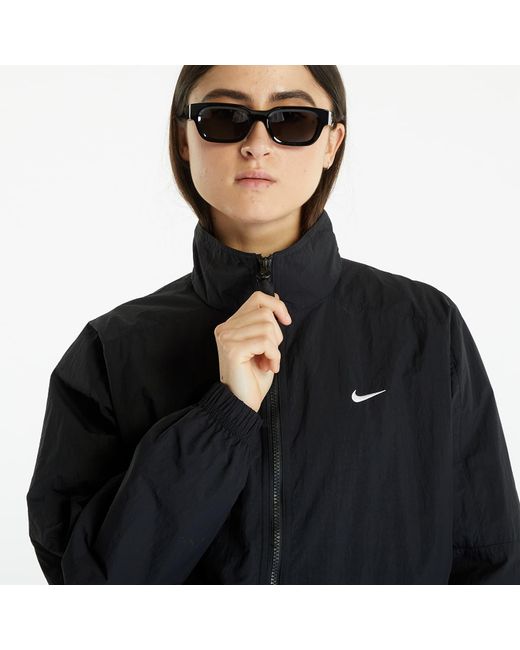 Sportswear solo swoosh track jacket black/ white Nike en coloris Blue