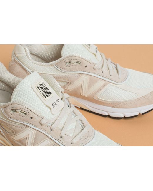 New Balance X Stussy 990 Cream White | Lyst