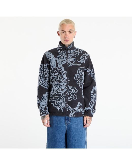 RIPNDIP Blue Jacket Haku Reversible Jacket/ Charcoal for men