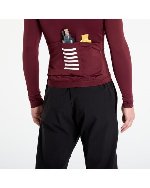 Rapha Jersey Pro Team Long Sleeve Midweight Jersey Port in het Red voor heren