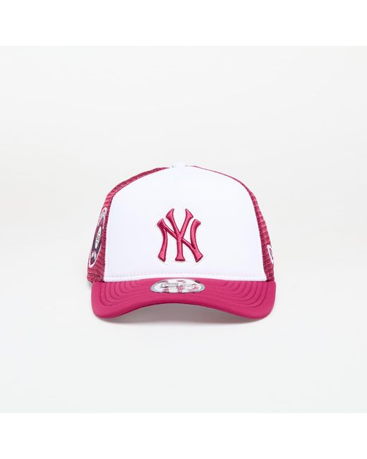 KTZ Pink Mütze New York Yankees Mlb 9Forty World Series E-Frame Trucker Adjustable Cap