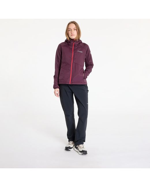 Columbia Purple Jacket Leaf Ii Stretch Insulated Jacket