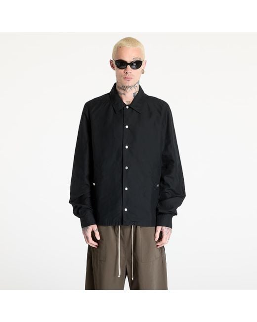 Rick Owens Black Jacket Snapfront Jacket for men