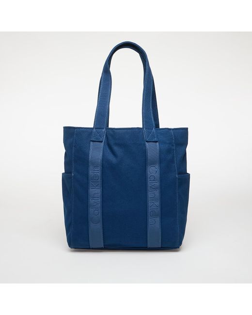 Borsa Webbing Strap Canvas di Calvin Klein in Blue