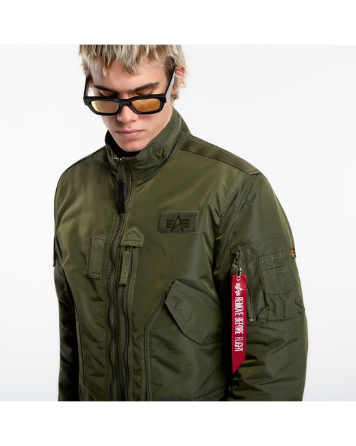 Alpha Industries Green Jacket Engine Dark/ Dark for men