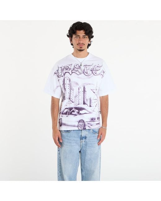 Maglietta M Atm Boxy T-Shirt di Wasted Paris in White da Uomo