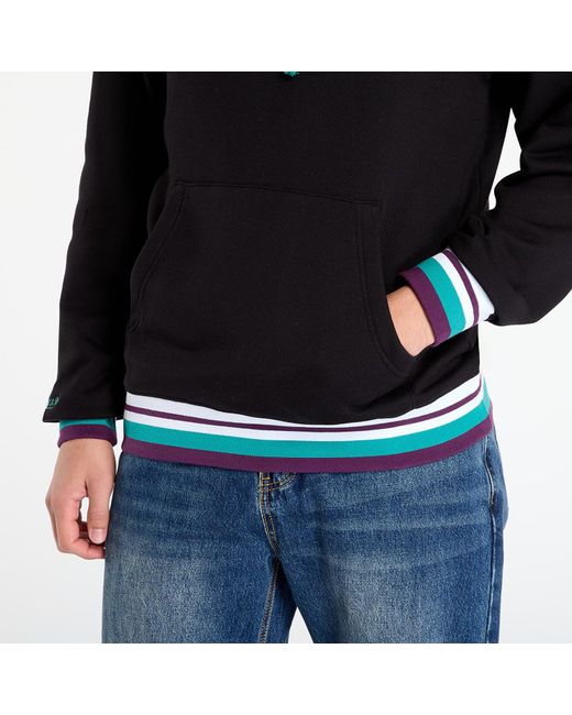 Mitchell & Ness Black Sweatshirt Nhl Playmaker Fleece Hoodie Vintage Logo Ducks for men