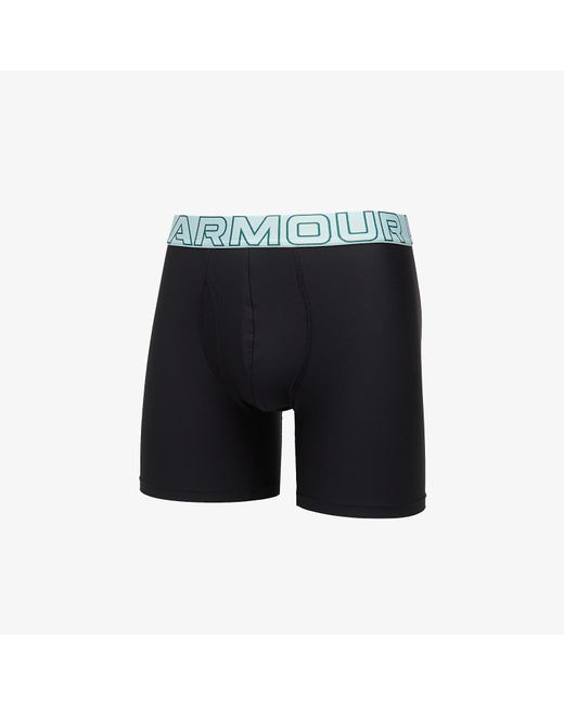 Under Armour Boxers Performance Tech Mesh Solid 6In 3-Pack in het Black voor heren