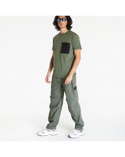 Calvin Klein Green Jeans Mix Media Short Sleeve Tee Thyme for men