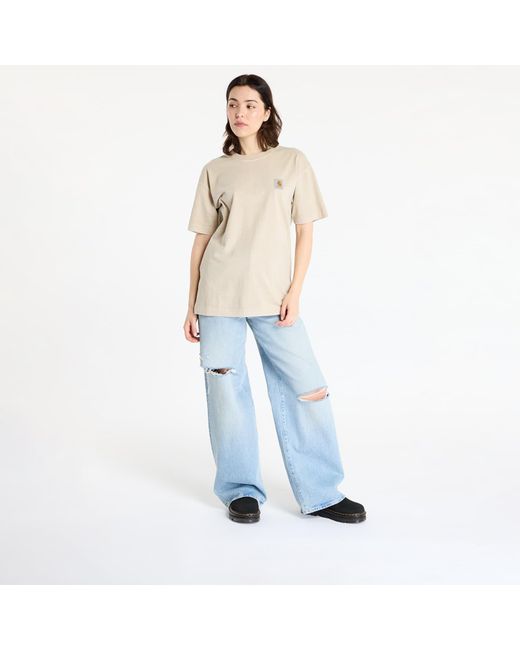 Carhartt T-Shirt Short Sleeve Nelson T-Shirt in het Natural