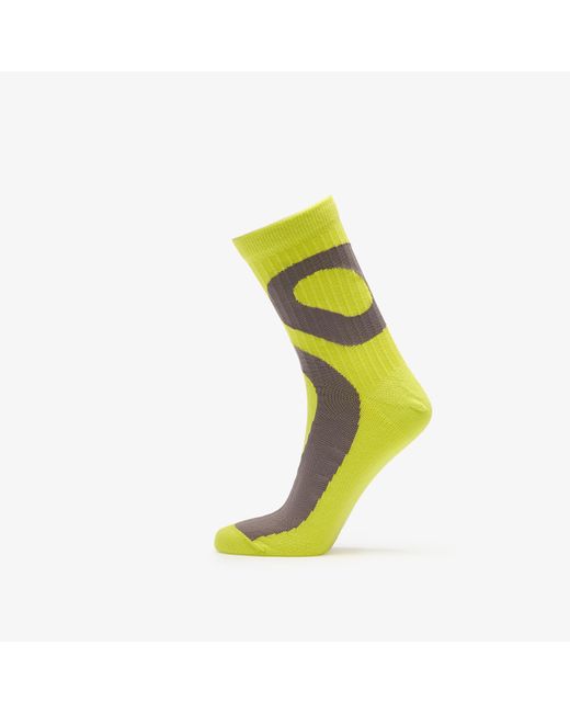 On Shoes Green Liquid Logo Sock High 2-Pack Lime/ Eclipse