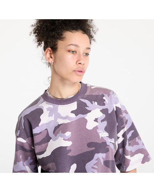 PATTA T-Shirt Basic Woodland Camo T-Shirt in het Purple