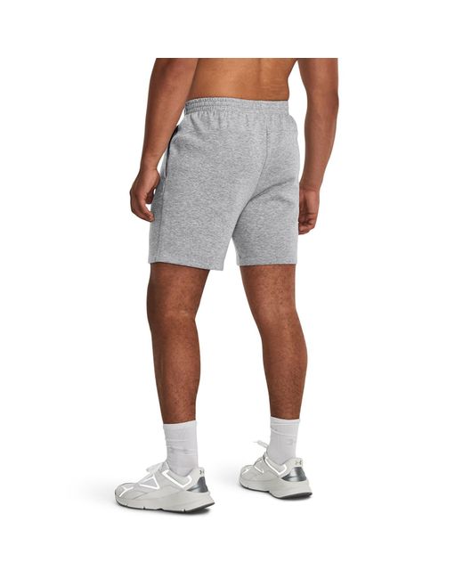 Pantaloni Da Ginnastica Under Arour Unstoppable Fleece Shorts di Under Armour in Gray da Uomo