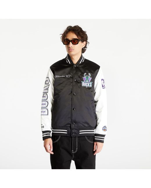 Mitchell & Ness Milwaukee Bucks Team Origins Jacket in Black for Men Lyst