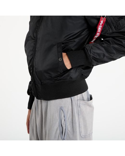 Alpha Industries Jas Alpha Industries Ma-1 D-Tec Hood Bomber Jacket in het Black voor heren