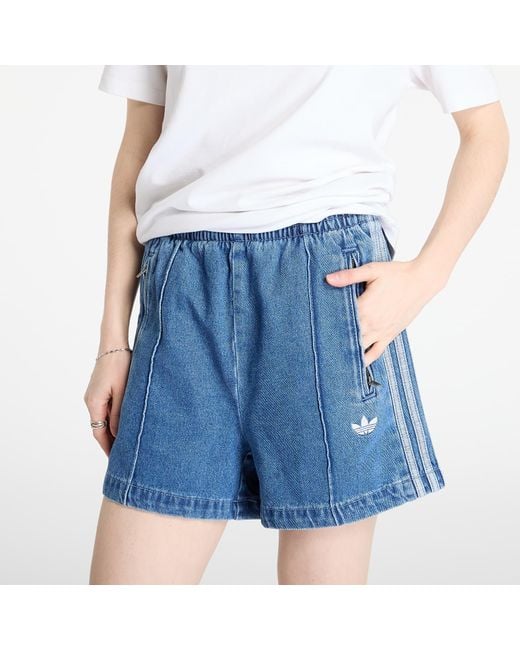 Adidas Originals Korte Broek Adidas Firebird Adicolor Denim Short/ Denim in het Blue