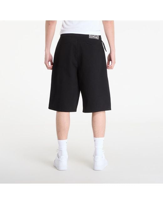 Dime Black Tech Denim Shorts for men