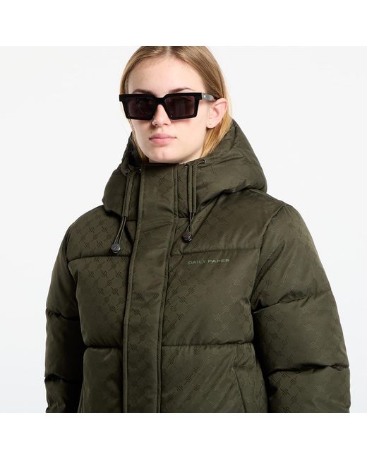 Daily Paper Green Jacket Monogram Puffer Jacket