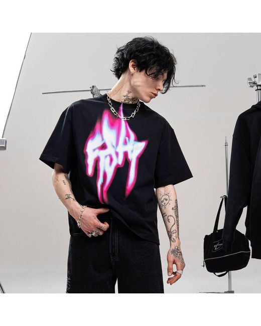 FTSHP Black T-Shirt Walking Art T-Shirt