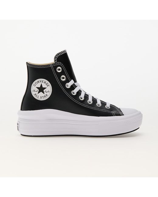 Converse Black Sneakers Chuck Taylor All Star Move Platform Leather/ Eur