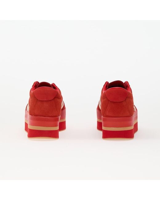 Adidas Originals Red Sneakers Adidas Gazelle Stack W/ Cream/ Met. Eur