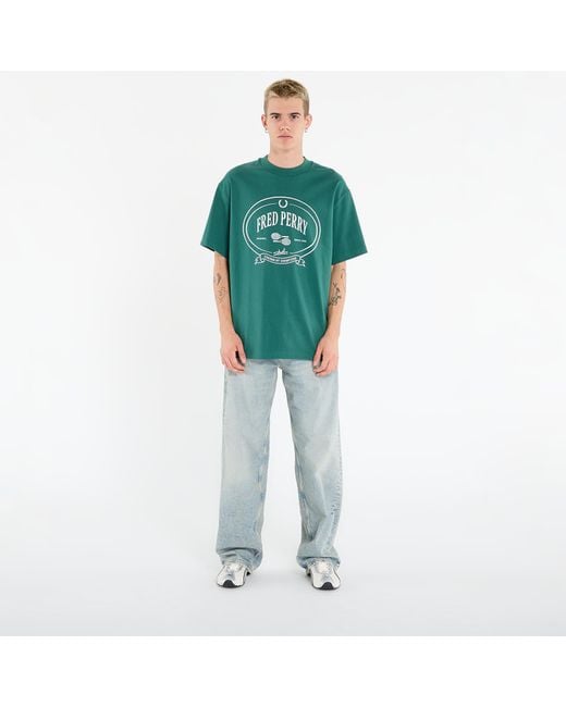 Fred Perry T-Shirt Chosen By Champions T-Shirt in het Green voor heren