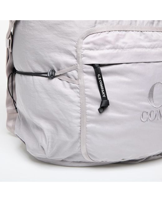 C P Company Gray Nylon B Crossbody Messenger Bag
