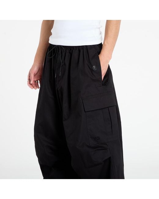 Pantaloni Ut Cargo Pant di Y-3 in Black da Uomo