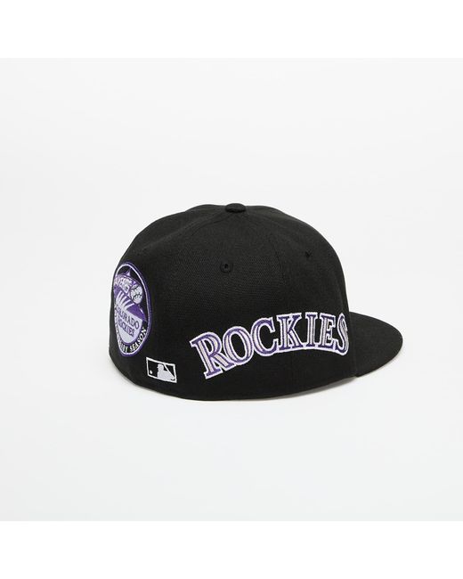 Mlb Img Aop 59Fifty Colorado Rockies di KTZ in Black