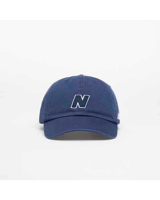 New Balance 6 Panel Block N Hat V 2.0 in het Blue
