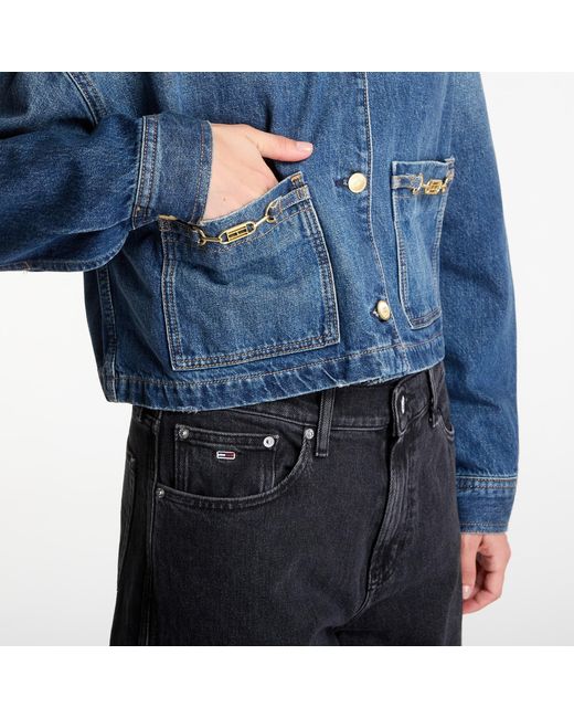 Tommy Hilfiger Blue Jacket Cropped Jacket
