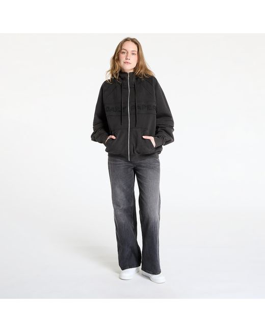 Daily Paper Black Sweatshirt Garment Wash Zip Up Hoodie